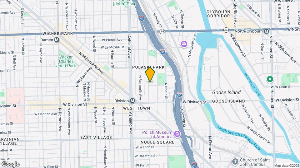 1305 N Greenview Ave, Unit J05P Map and Location Details