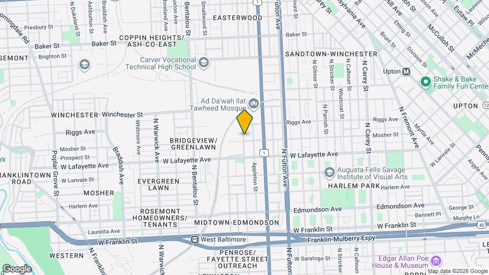 1950 Mosher St Map and Location Details