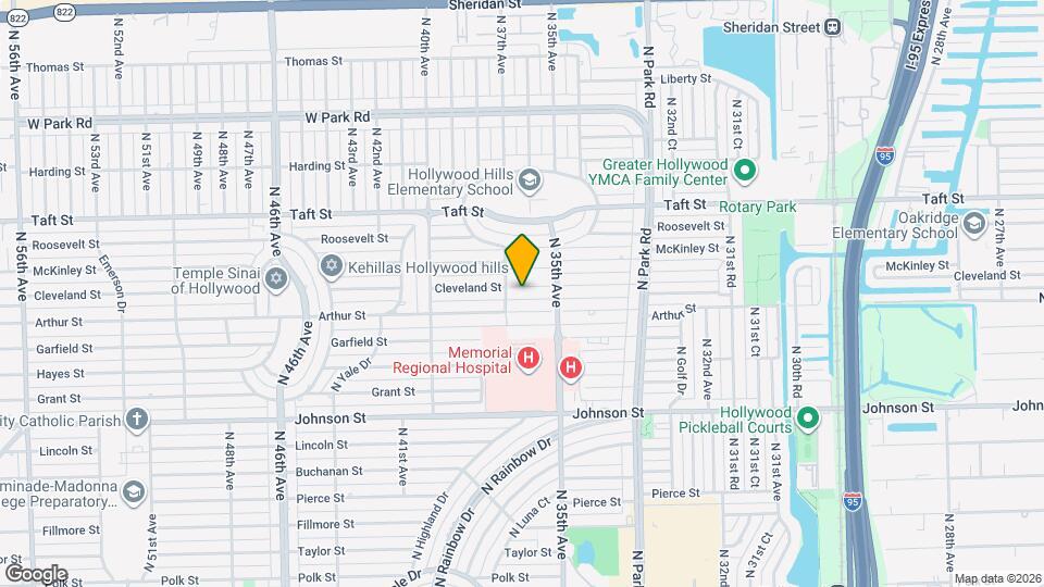 3608 Cleveland St Map and Location Details