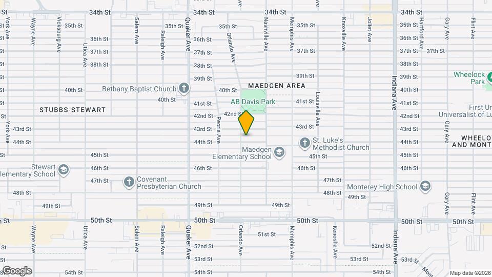 4014 44th St Map and Location Details