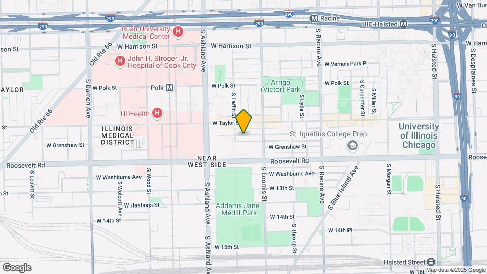 1441 W Fillmore St Map and Location Details