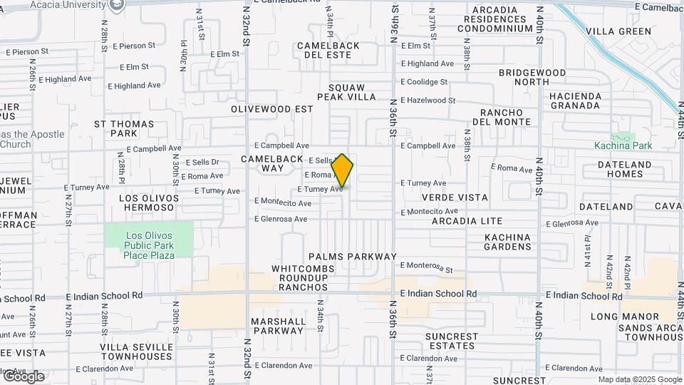 3443 E Turney Ave Map and Location Details