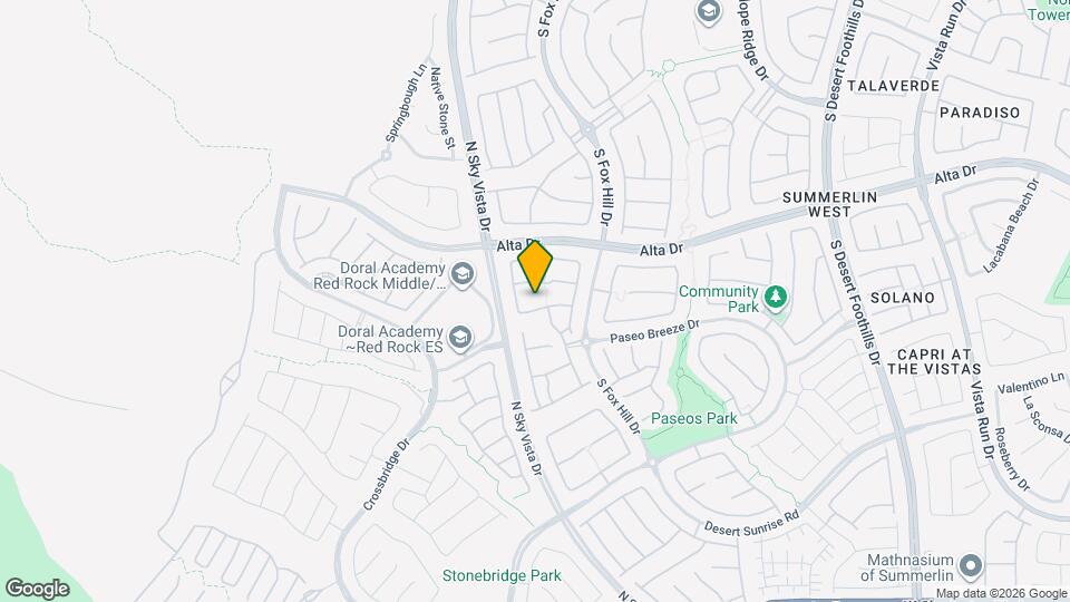 12310 Sandy Peak Ave Map and Location Details