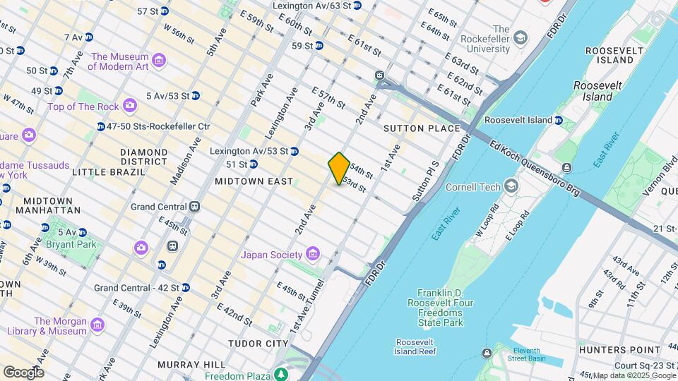 315 E 52nd St, Unit 2C Map and Location Details