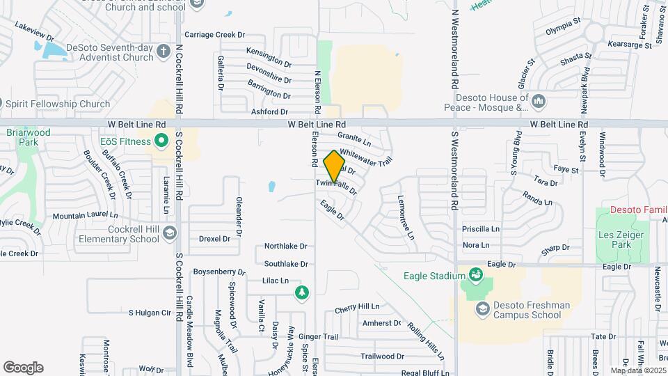 1040 Twin Falls Dr Map and Location Details