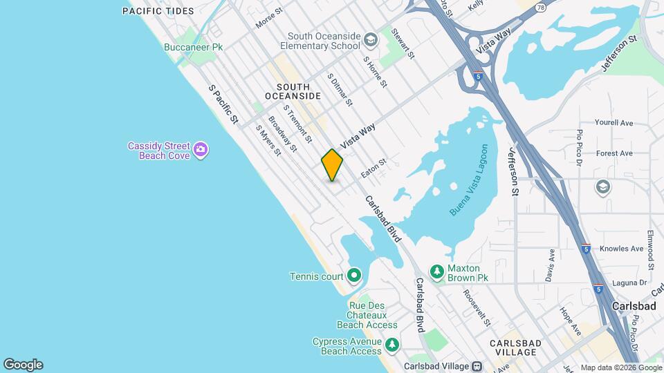 2030 Broadway St Map and Location Details