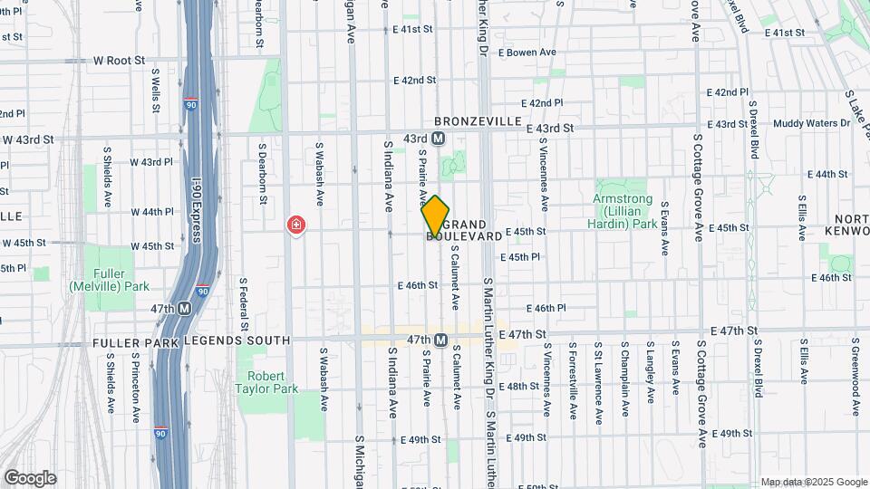 4513 S Prairie Ave Map and Location Details