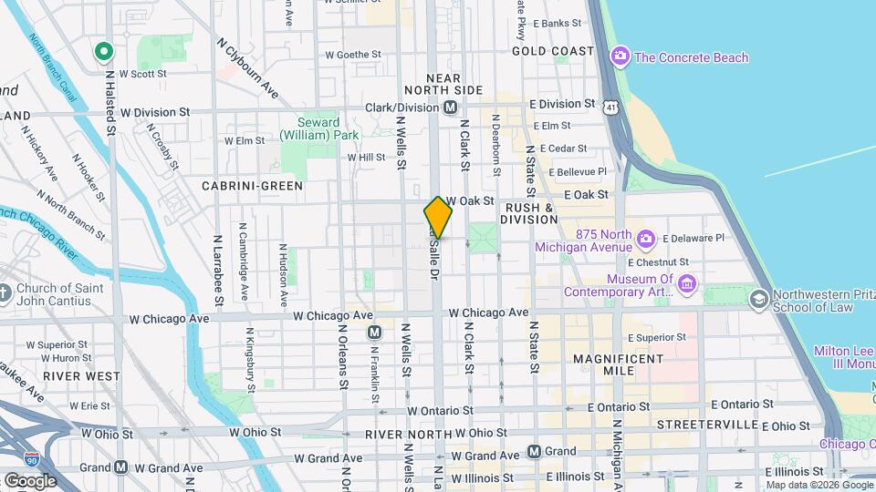 857 N La Salle Dr, Unit G Mapa y Detalles de la Ubicación