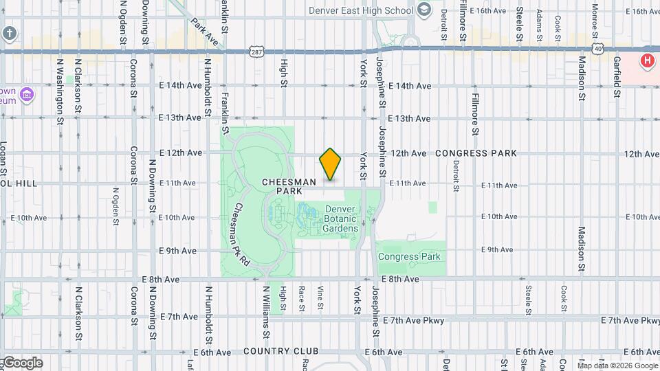 1100 Vine St Map and Location Details