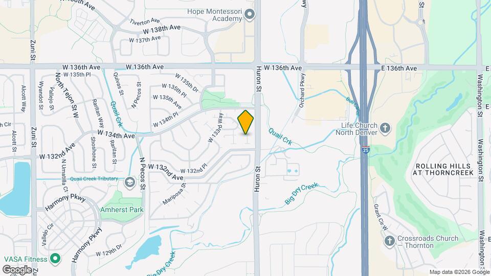 940 W 133rd Cir Map and Location Details