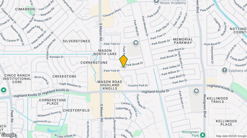 21702 Park York Dr Mapa y Detalles de la Ubicación