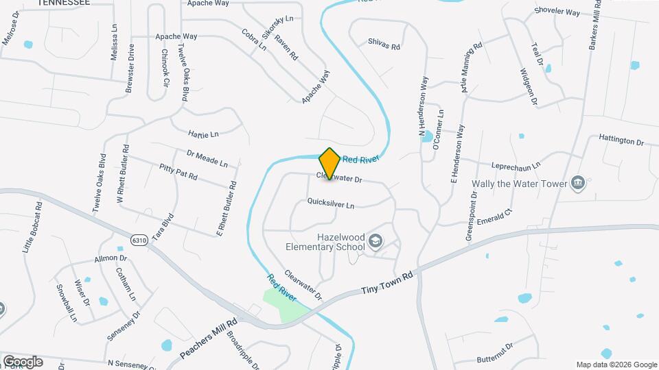 3507 Clearwater Dr Mapa y Detalles de la Ubicación