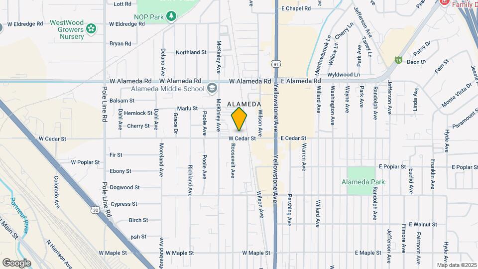 340 W Cedar St Map and Location Details