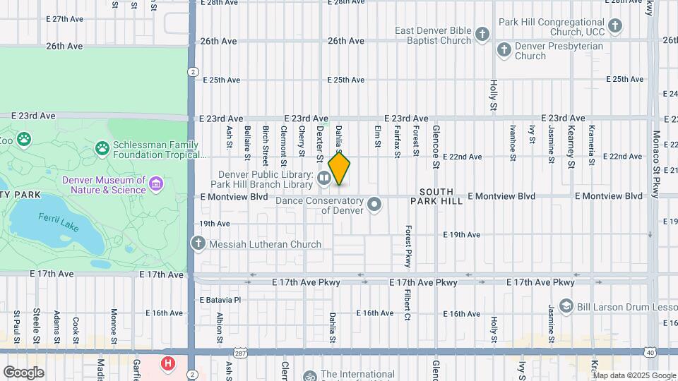 2034 Dahlia St, Unit Dahlia Street Penthouse Map and Location Details