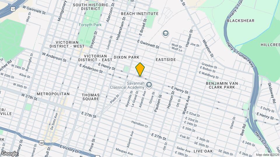 635 E Henry St Map and Location Details