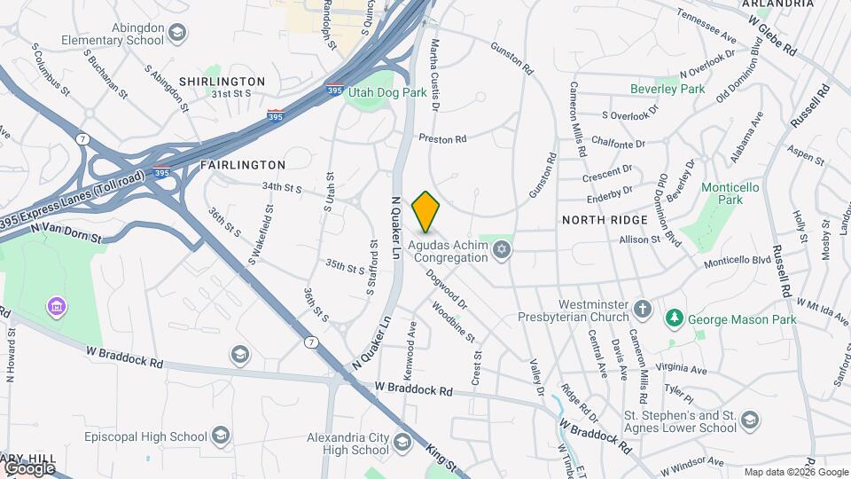 1723 Oakcrest Dr Map and Location Details