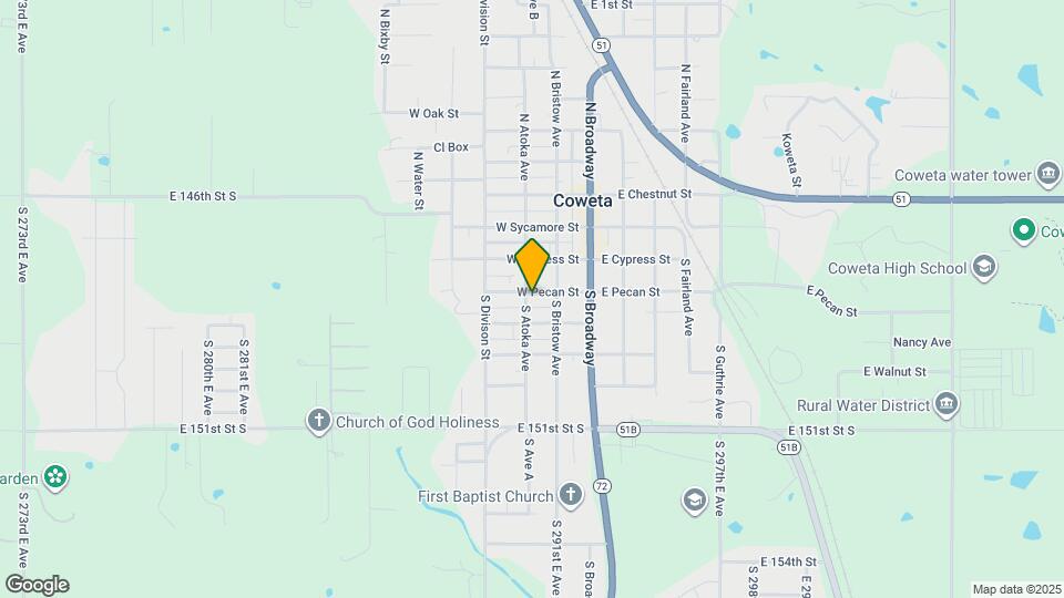 303 S Atoka Ave Map and Location Details