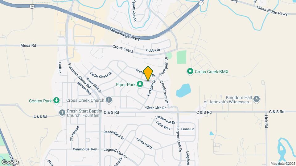 8458 Meadowcrest Dr Map and Location Details