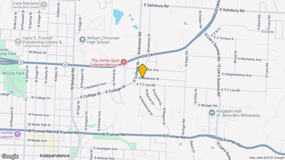 903 1/2 E Frederick St Map and Location Details