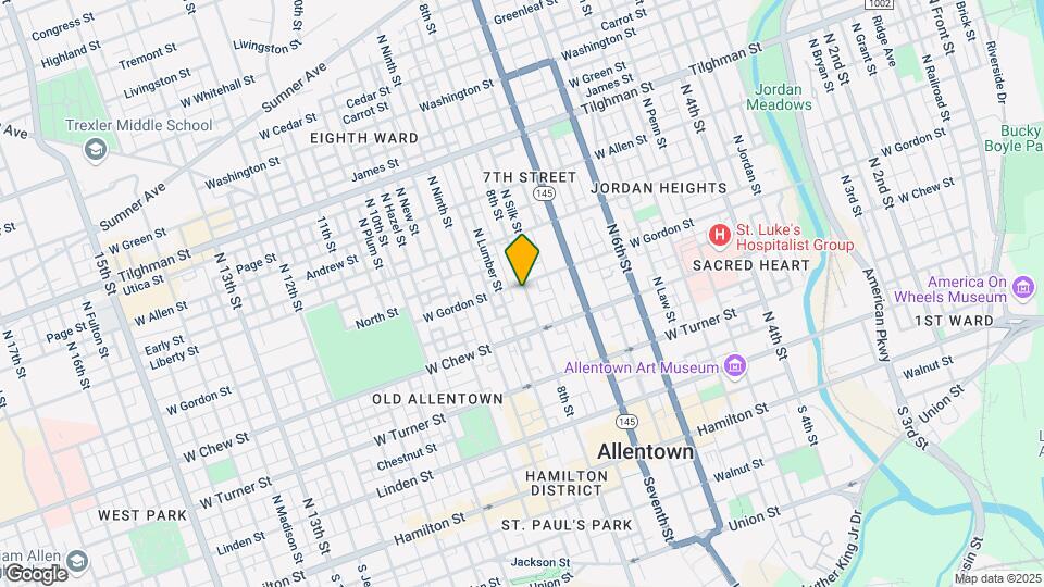 342 N Eighth St Map and Location Details
