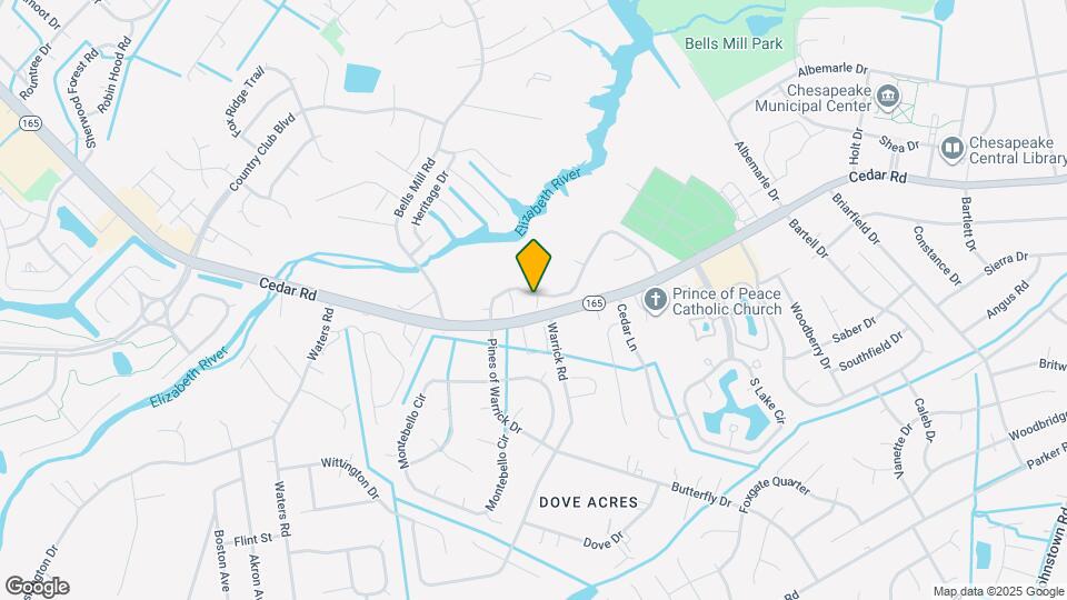 725 Mill Landing Rd Mapa y Detalles de la Ubicación