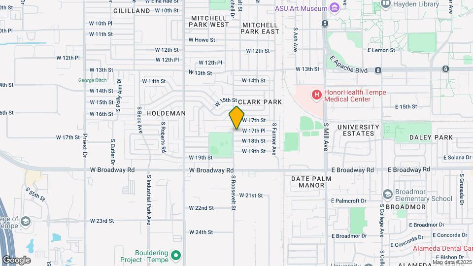 551 W 17th Pl Map and Location Details