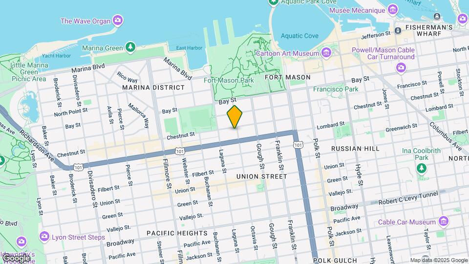 1625 Chestnut St Map and Location Details