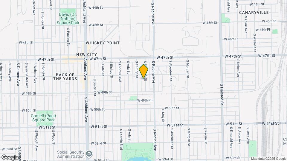 4812 S Elizabeth St Map and Location Details