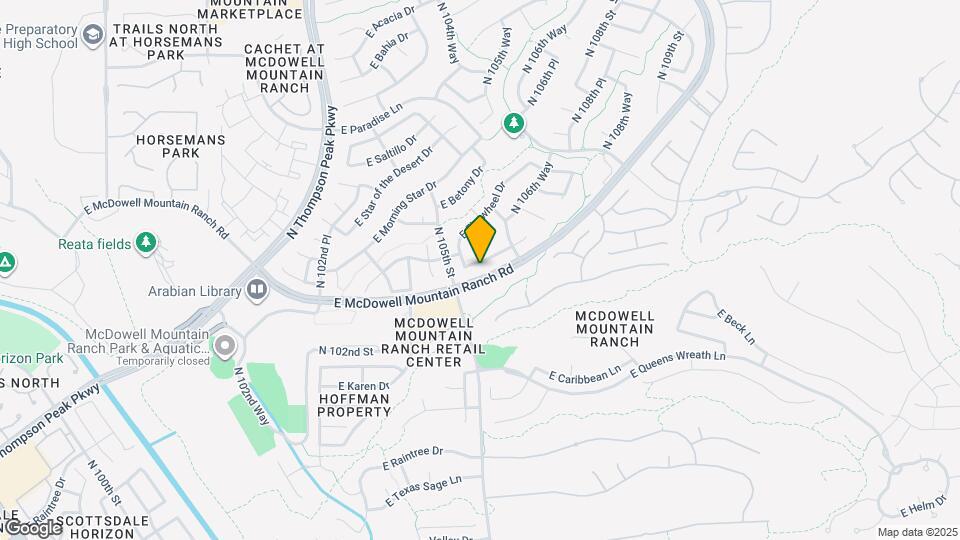 10527 E Tierra Buena Ln Map and Location Details