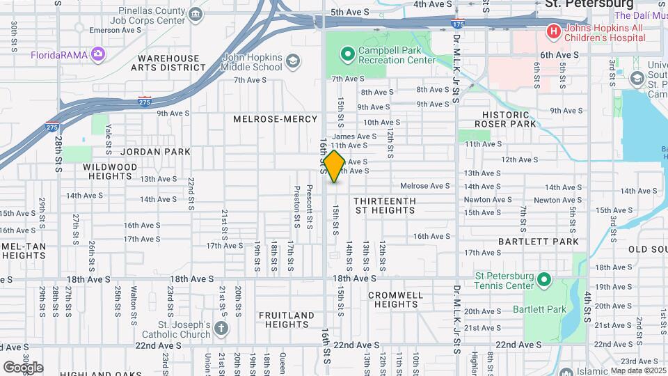 1343 15th St S Map and Location Details