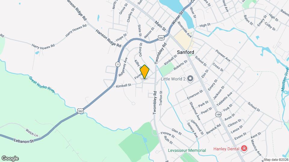 74 Kimball St, Unit B Map and Location Details