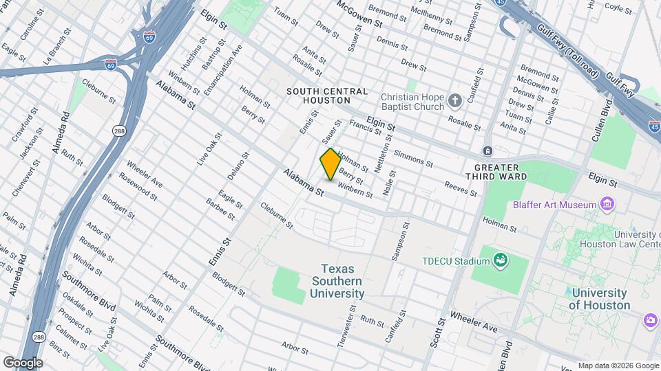 3222 Winbern St Map and Location Details