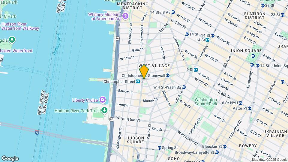 500 Hudson St Map and Location Details