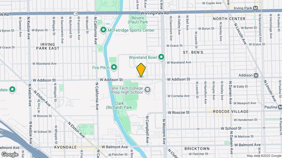 2518 W Addison St Map and Location Details