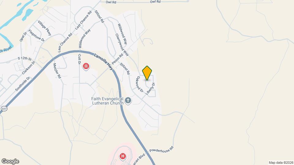 1515 Glenmoor Dr Map and Location Details