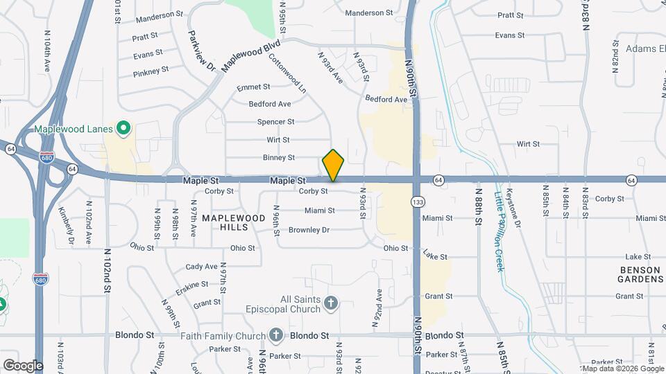 9342 Corby St Map and Location Details