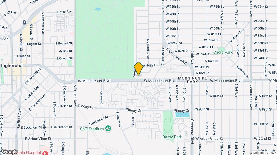 3557 W Manchester Blvd Map and Location Details