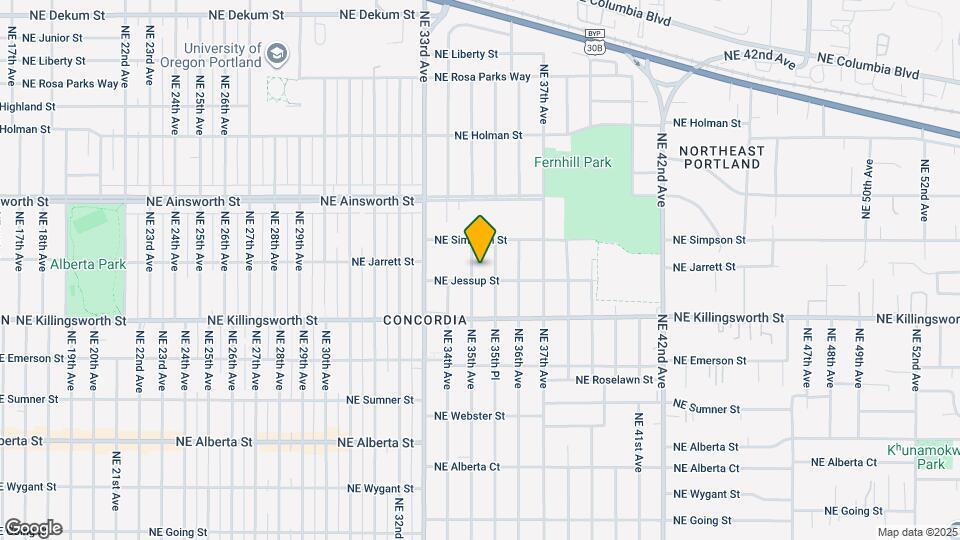 5716 NE 35th Ave Map and Location Details