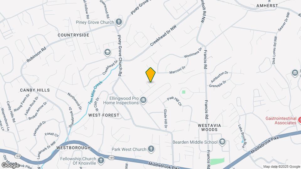 1725 Pinebrook Dr Map and Location Details