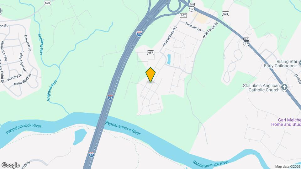 408 Streamview Dr Map and Location Details