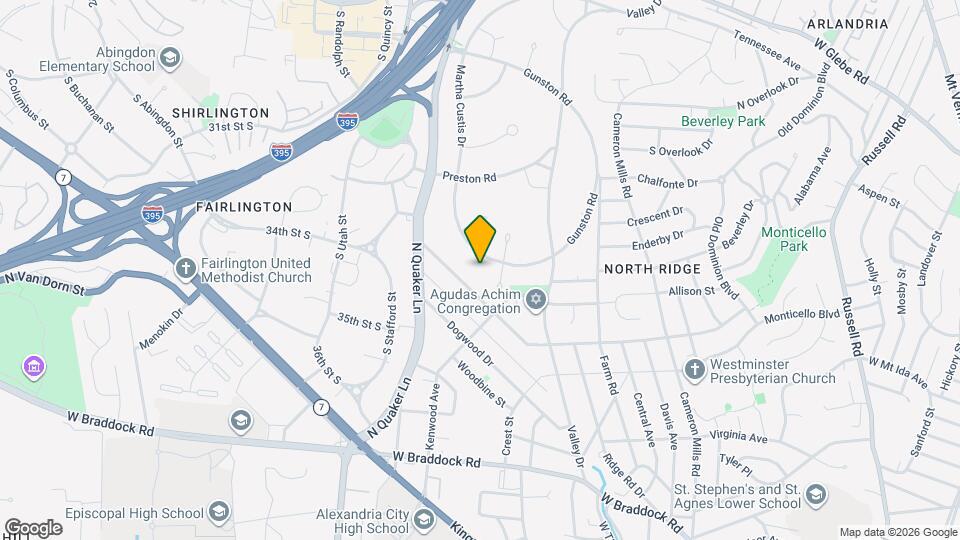 3200 Martha Custis Dr Map and Location Details
