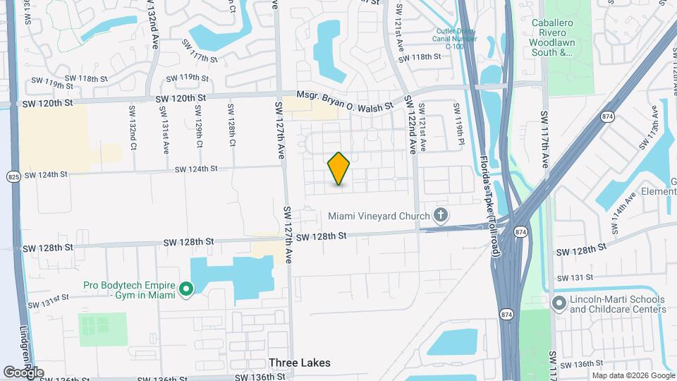 12429 SW 125th Terrace Map and Location Details