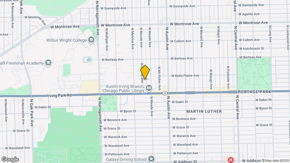 4045 N Moody Ave Map and Location Details