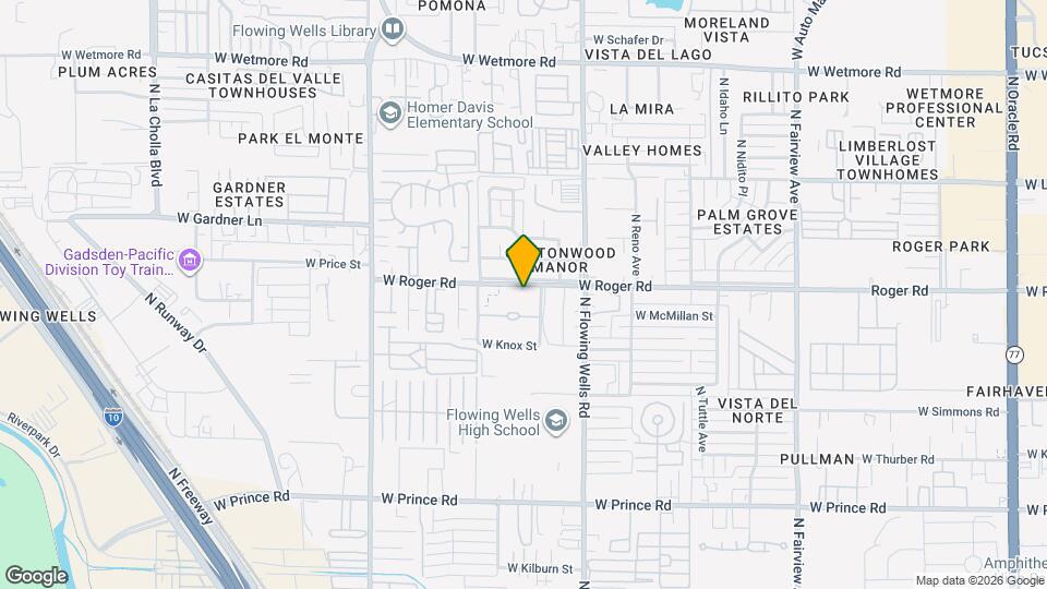 1505 W Roger Rd Map and Location Details