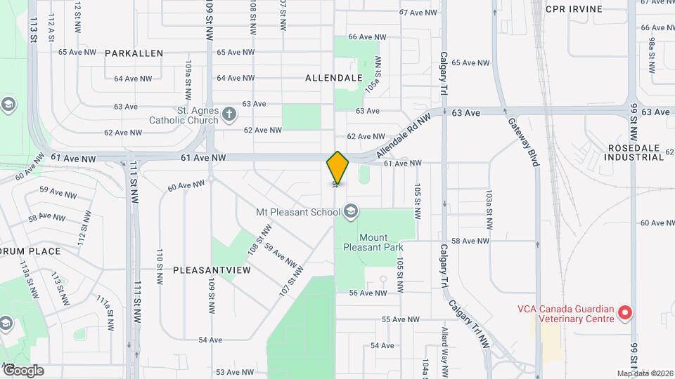 6039 106 St NW Map and Location Details