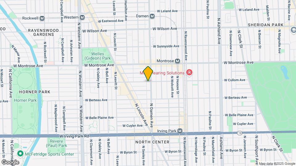 4258 N Damen Ave Map and Location Details