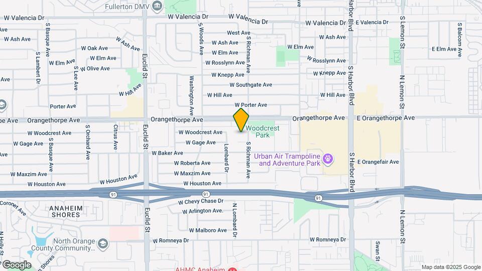 512 W Woodcrest Ave Map and Location Details