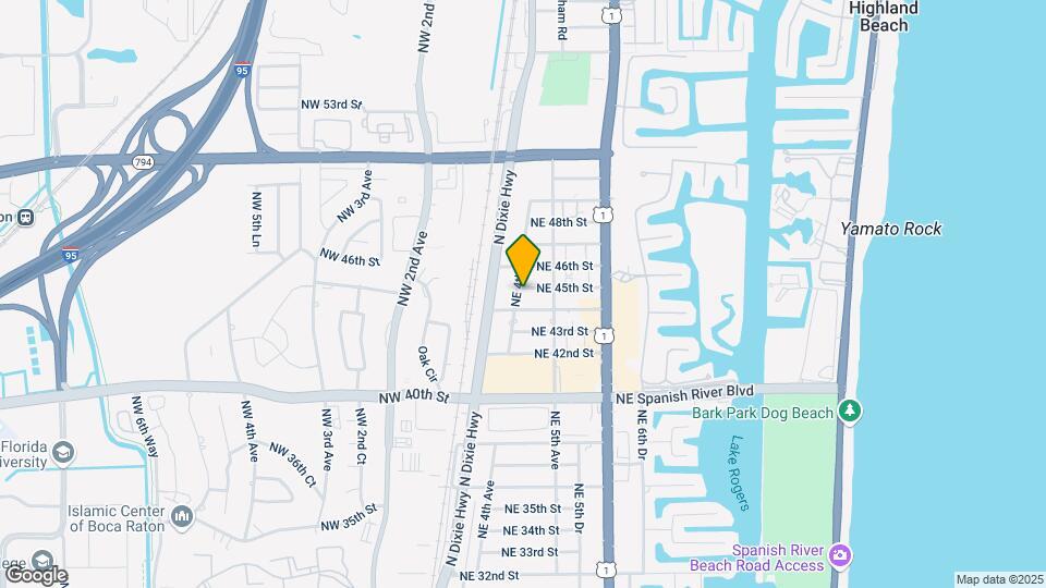 400 NE 45th St Map and Location Details