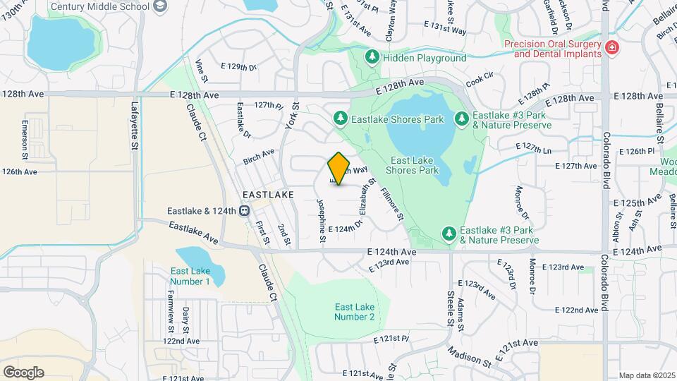 2534 E 125th Way Map and Location Details