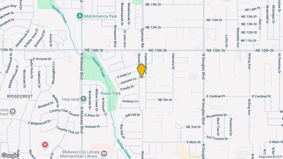 3712 Woodside Dr Map and Location Details